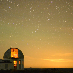 1.4m IRSF busy during summer night, SAAO Sutherland, South Africa. Credit: Robert Czanik