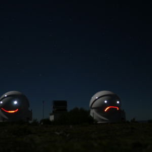 Light painting at the telescope