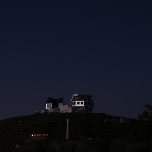Magellans working at night, Las Campanas Observatory, Chile
