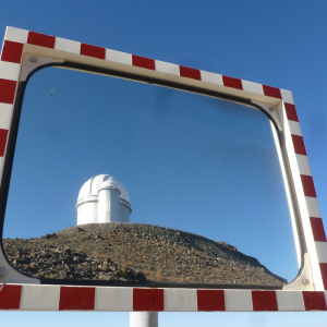 Reflection of the 3.6m reflector, La Silla, Chile