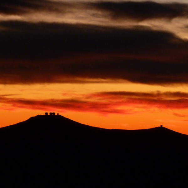 View from OCA (currently OCM) site at Paranal. Credit: P. Karczmarek