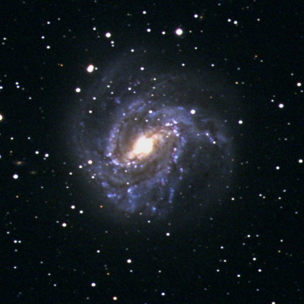 Southern Pinwheel Galaxy (M 83), false color RGB image (R, V, B), created with Vysos 6 telescope. Credit: Universitätssternwarte Bochum