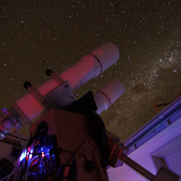 Vysos 6 at Observatory Cerro Armazones (OCA, currently Observatory Cerro Murphy, OCM), Chile. Credit: Michael Ramolla