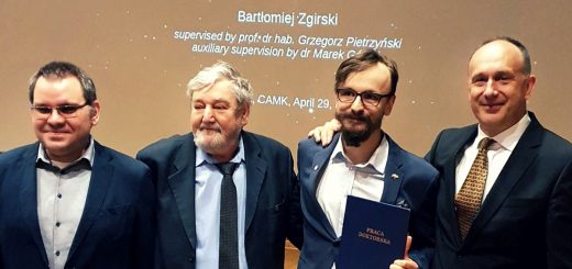 Dr. Bartłomiej Zgirski after a successful PhD Defense, CAMK, Poland, April 29, 2022