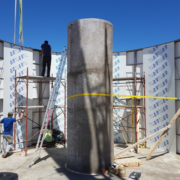 Dome construction around a pillar, OCA (currently OCM), 2022