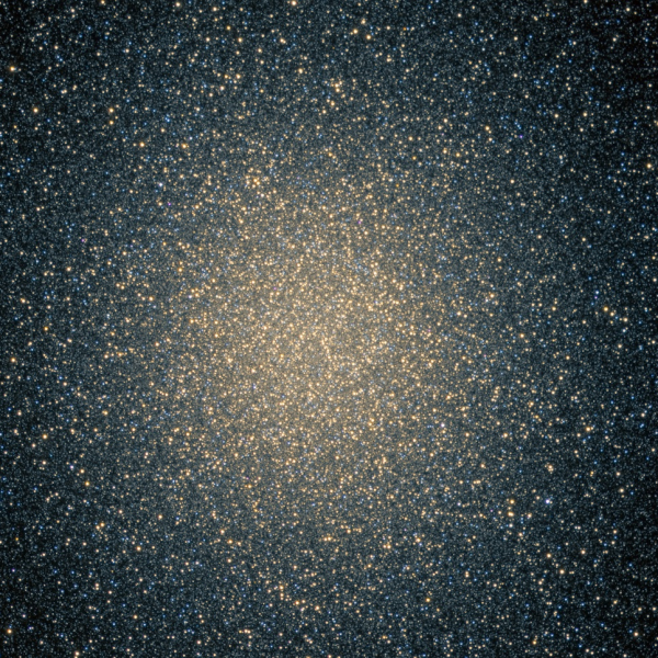 Omega Centauri, composite image taken by Mirek Kicia with 0.8-m telescope at OCA (currently OCM), 2023