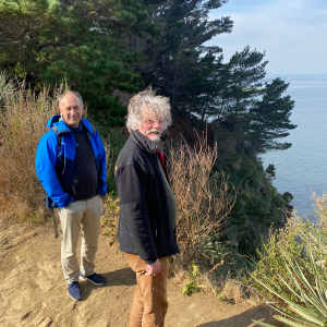 Grzegorz Pietrzyński and Jesper Storm on the trip to Desembocadura, Concepción, Chile; April 15, 2024.