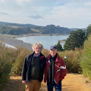 Jesper Storm and Wolfgang Gieren on the trip to Desembocadura, Concepción, Chile; April 15, 2024.