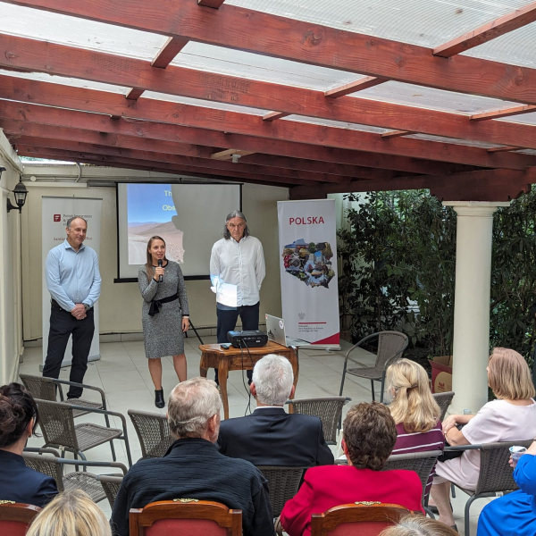 Presentation of the Cerro Murphy Observatory in the Embassy of the Republic of Poland in Santiago de Chile, April 19, 2024.