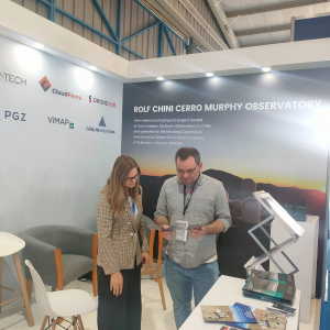 Presentation of the Cerro Murphy Observatory at the International Air and Space Fair (FIDAE), Santiago de Chile, April 2024.