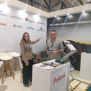 Presentation of the Cerro Murphy Observatory at the International Air and Space Fair (FIDAE), Santiago de Chile, April 2024.