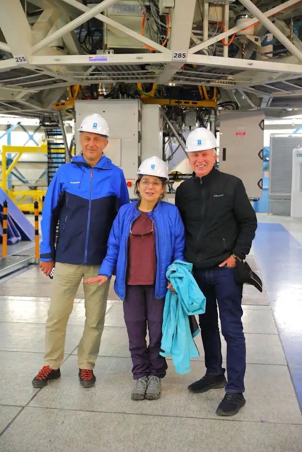 Esteemed guests and founders of the OCM during a visit at the VLT unit. Paranal Observatory, April 23, 2024